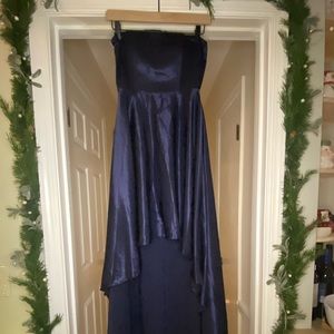 NWT- Angel biba faux satin strapless cocktail dress